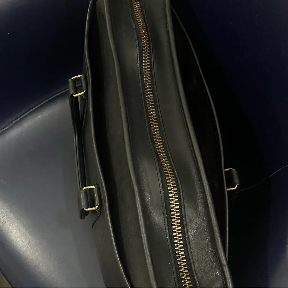 Vintage Coach Embassy Briefcase 5090 Black Leather Laptop Portfolio Bag USA